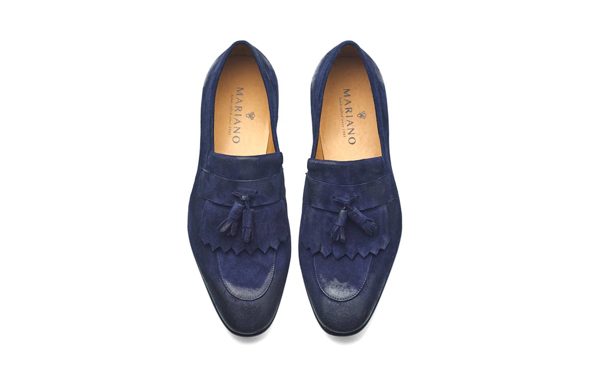 Navy Suede